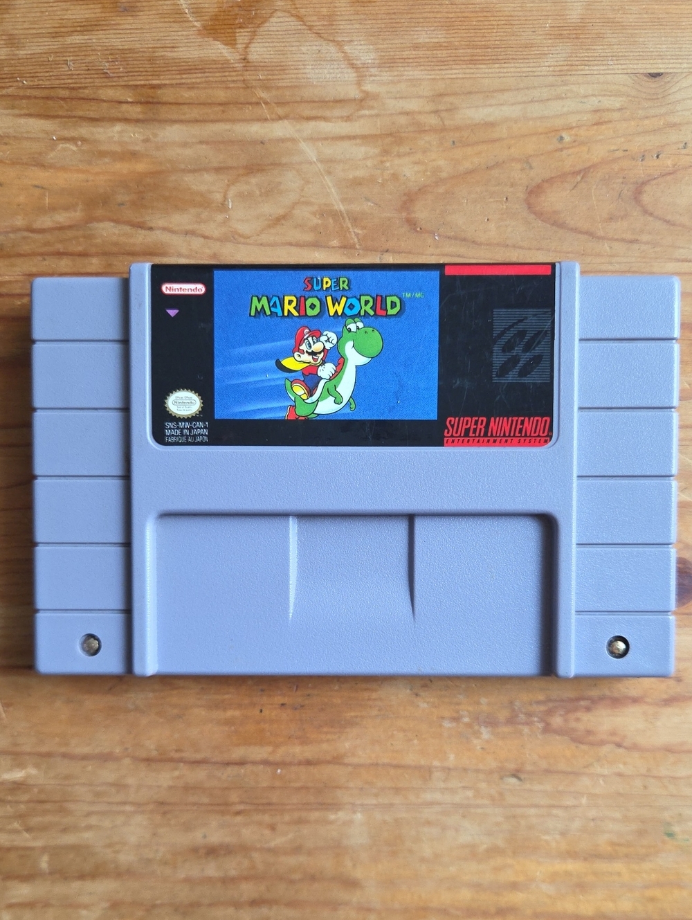 Nintendo Super Mario World SNES Authentic Vintage 1991 Video Game TESTED